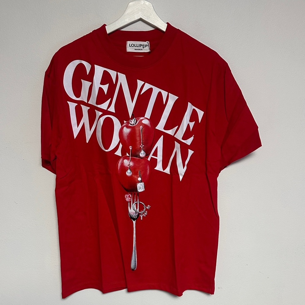 Lolli Red Graphic Tee with Bold Print